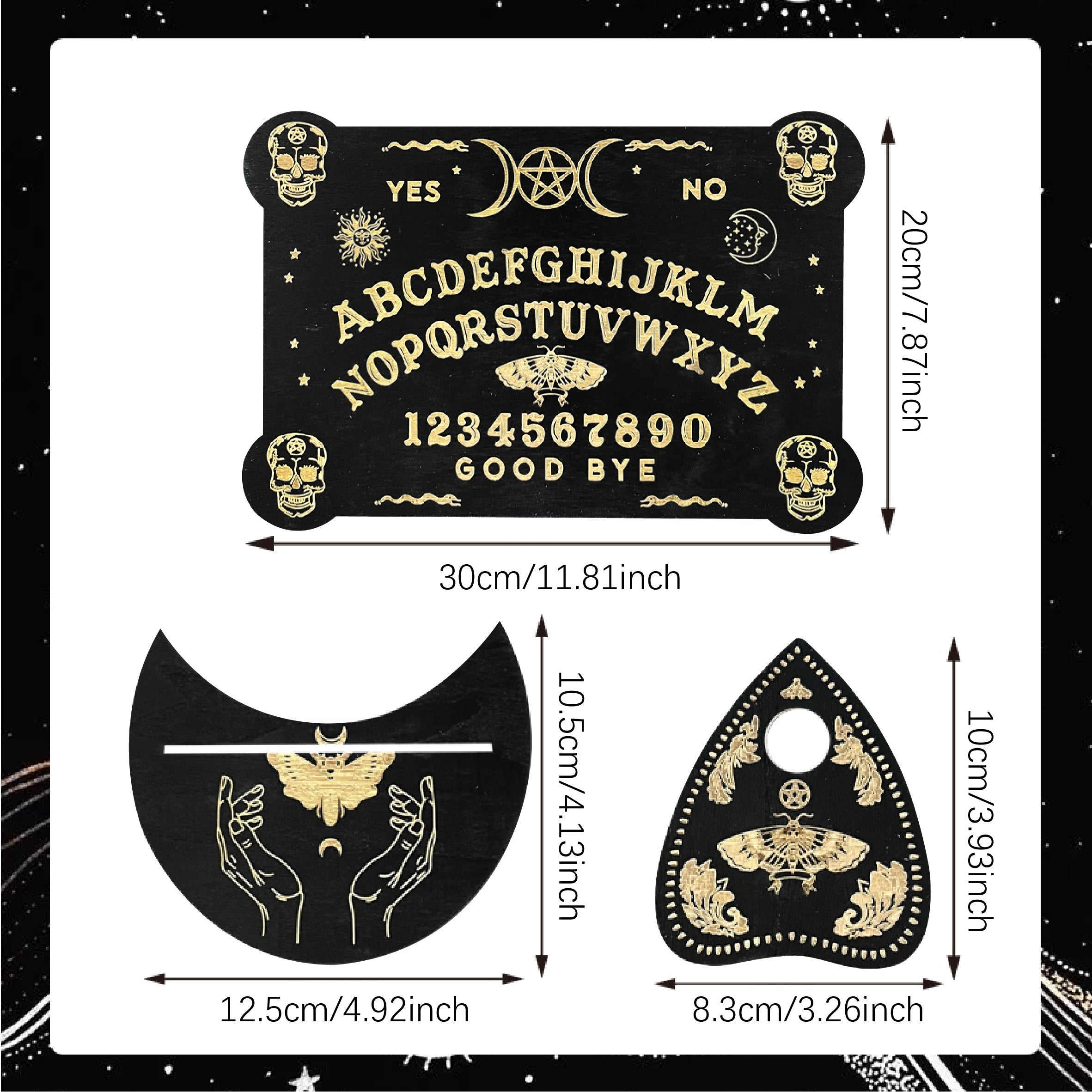 Set Planche de Ouija "Rituel de Sorcellerie"