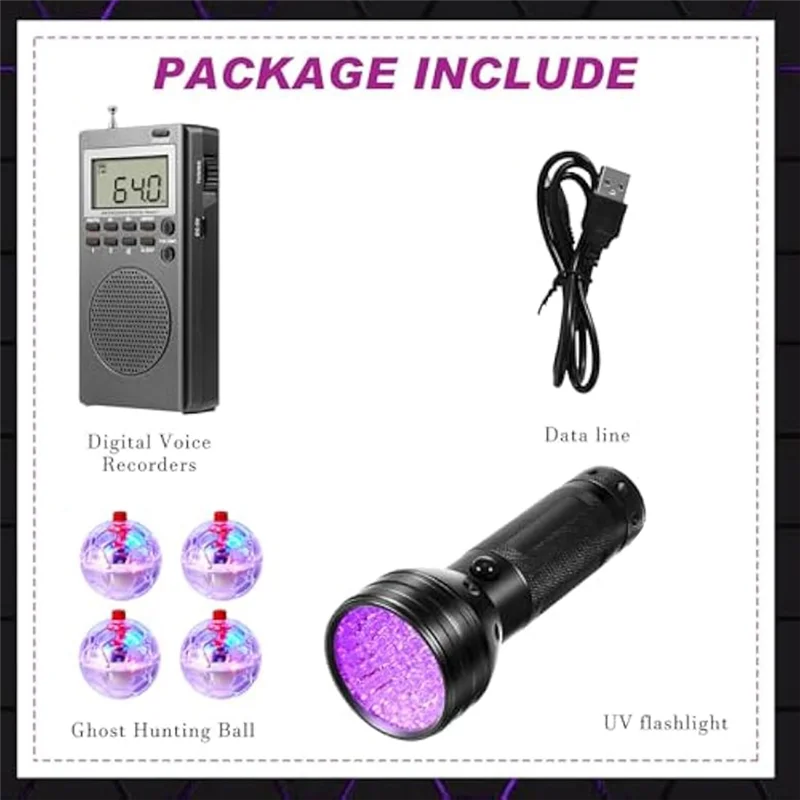 Kit "Chasse aux Fantômes N1" / Spirit Box + Lampe UV